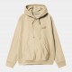 CARHARTT HOODED AMERICAN SCRIPT SWEAT 80/20% COTTON/POLYESTER RATTAN