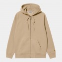 CARHARTT HOODED CHASE JACKET 58/42% COTTON SABLE/GOLD
