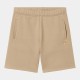 CARHARTT CHASE SWEAT SHORT 58/42% COTTON POLYESTER SABLE/GOLD