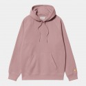 CARHARTT HOODED CHASE SWEAT 58/42% COTTON/POLYESTER GLASSY/PINK