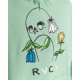 RVCA FLOWER SKULL HOODIE GREEN HAZE 