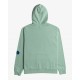 RVCA FLOWER SKULL HOODIE GREEN HAZE 