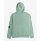 RVCA FLOWER SKULL HOODIE GREEN HAZE 