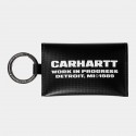 CARHARTT LINK SCRIPT KEYCHAIN 100% POLYESTER BLACK/WHITE