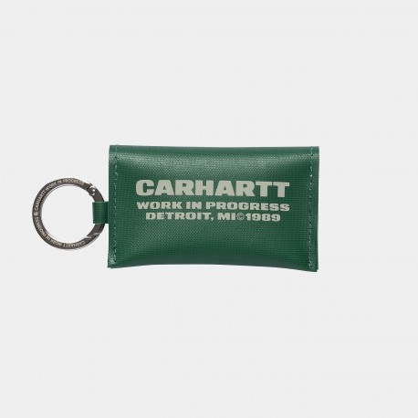 CARHARTT LINK SCRIPT KEYCHAIN 100% POLYESTER CHERVIL/BLACK