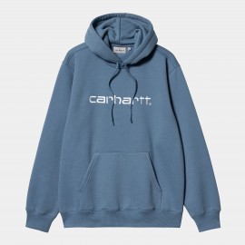 CARHARTT HOODED CARHARTT SWEAT  58/42% COTTON POLYESTER SORRENT/WHITE