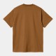 CARHARTT S/S FIELD POCKET T-SHIRT 100% COTTON ORGANIC COTTON HAMILTON BROWN