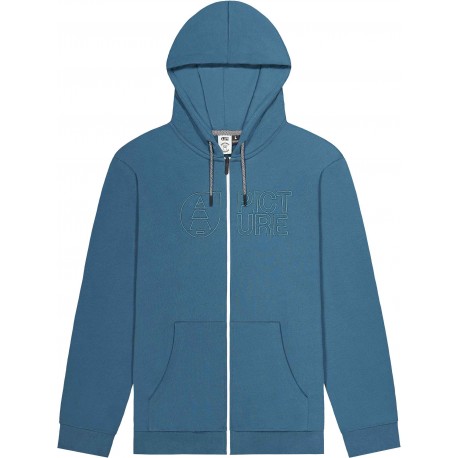 PICTURE BSMNT ZIP HOODIE ROC BLUE