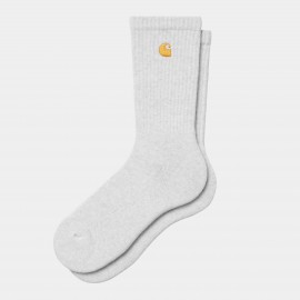 CARHARTT CHASE SOCKS COTTON POLYESTER LYCRA ASH HEATHER/GOLD