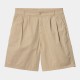 CARHARTT COLSTON SHORT 100% COTTON BLACK GARMENT DYED NO LENGTH