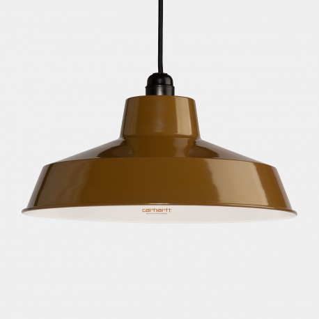 CARHARTT SCRIPT LAMP SHADE STAINLESS IRON BROWN