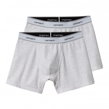 CARHARTT COTTON TRUNKS 94/6 % COTTON/ELASTANE ASH HEATHER+ASH HEATHER