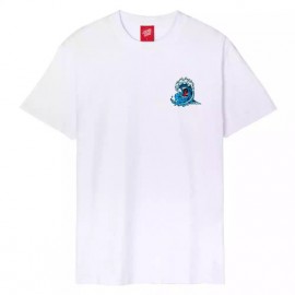 SANTA CRUZ T-SHIRT SCREAMING WAVE WHITE