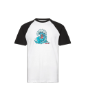 SANTA CRUZ T-SHIRT SCREAMING WAVE FRONT RAGLAN