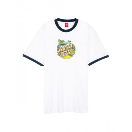 SANTA CRUZ T-SHIRT ALOHA DOT FRONT RINGER