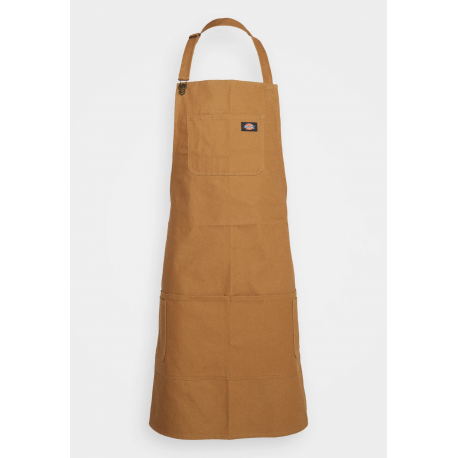 DICKIES BIB APRON BROWN 