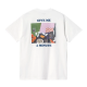 CARHARTT S/S ISIS MARIA DINER T-SHIRT 100% COTTON WHITE