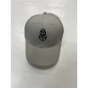 PISOLO CASQUETTE BRANDON ARGENT (LOGO BLANC)