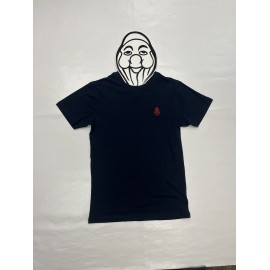 PISOLO JUNIOR BASIC TEE BLEU FONCE (BRODERIE ROUGE)