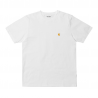 CARHARTT WIP S/S CHASE T-SHIRT 100 % COTTON WHITE / GOLD