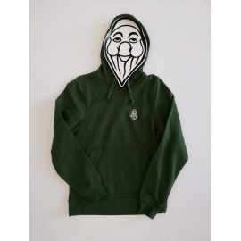 PISOLO BASIC HOODY 68 BOTTLE GREEN (LOGO BLANC)