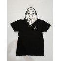 PISOLO JUNIOR BASIC T-SHIRT 99 BLACK(LOGO BLANC)