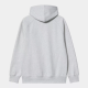 CARHARTT HOODED CHASE SWEAT 58/42% COTTON/POLYESTER ASH HEATHER / GOLD