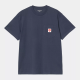 CARHARTT S/SPOCKET HEART T-SHIRT 100% COTTON BLUE