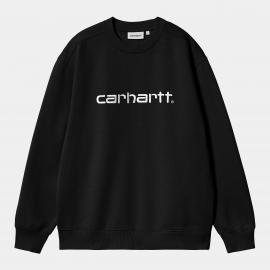 CARHARTT W' CARHARTT SWEAT 74/26 COTTON BLACK/WHITE