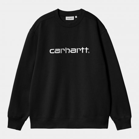 CARHARTT W' CARHARTT SWEAT 74/26 COTTON BLACK/WHITE
