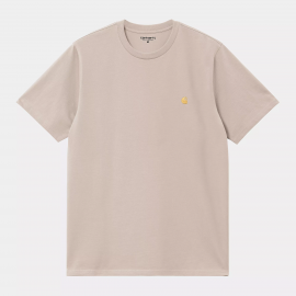 CARHARTT S/S T-SHIRT 100% COTTON DUSKY BEIGE/GOLD
