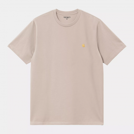 CARHARTT S/S T-SHIRT 100% COTTON DUSKY BEIGE/GOLD