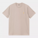 CARHARTT S/S T-SHIRT 100% COTTON DUSKY BEIGE/GOLD