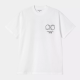 CARHARTT S/S ROTATION T-SHIRT 100% ORGANIC COTTON WHITE/BLACK
