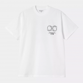 CARHARTT S/S ROTATION T-SHIRT 100% ORGANIC COTTON WHITE/BLACK