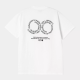 CARHARTT S/S ROTATION T-SHIRT 100% ORGANIC COTTON WHITE/BLACK