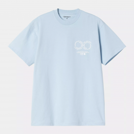 CARHARTT S/S ROTATION T-SHIRT 100% ORGANIC COTTON AIR/SKY 