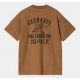CARHARTT S/S CABINETRY T-SHIRT 100% ORGANIC COTTON HAMILTON BROWN / BLACK