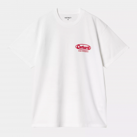 CARHARTT S/S LOGO T-SHIRT 100% ORGANIC COTTON WHITE
