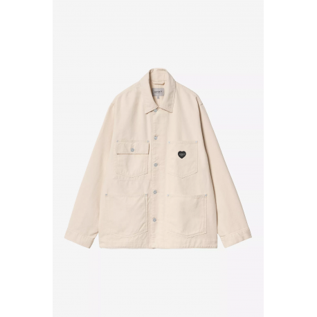 CARHARTT DREWE CHORE COAT 100% COTTON NATURAL RINSED