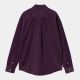 CARHARTT L/S MADISON FINE CORD SHIRT 100% COTTON HUCKLEBERRY / WAX