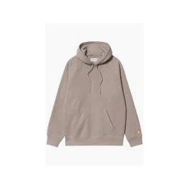 CARHARTT HOODED CARHARTT SWEAT  58/42% COTTON POLYESTER DUSKY BEIGE / GOLD