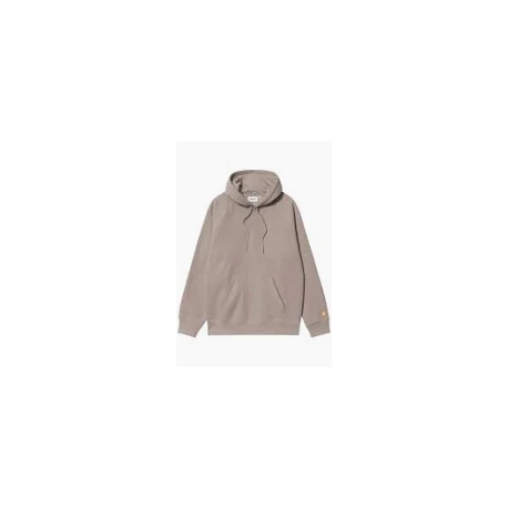 CARHARTT HOODED CARHARTT SWEAT  58/42% COTTON POLYESTER DUSKY BEIGE / GOLD