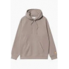 CARHARTT HOODED CARHARTT SWEAT  58/42% COTTON POLYESTER DUSKY BEIGE / GOLD