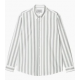 CARHARTT L/S DILLION SHIRT 100%  COTTON DILLION STRIPE PARK / WHITE