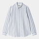 CARHARTT L/S DILLION SHIRT 100%  COTTON DILLION STRIPE BLEACH / WHITE