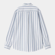 CARHARTT L/S DILLION SHIRT 100%  COTTON DILLION STRIPE BLEACH / WHITE