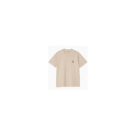 CARHARTT S/S NELSON T-SHIRT 100% COTTON FLEUR DE SEL GARMENT DYED