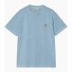 CARHARTT S/S NELSON T-SHIRT 100% COTTON CLAY BLUE GARMENT DYED