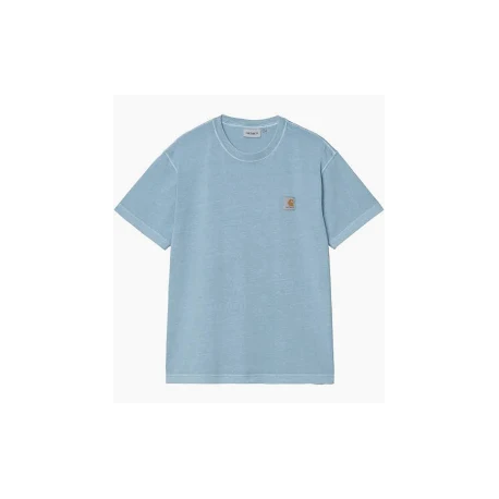 CARHARTT S/S NELSON T-SHIRT 100% COTTON CLAY BLUE GARMENT DYED